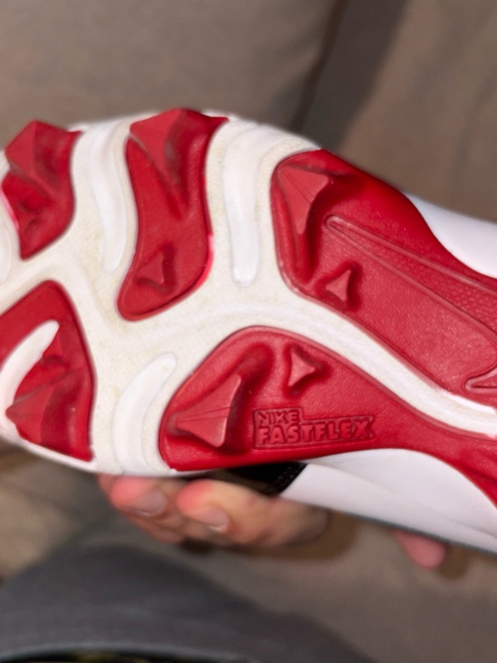 Jordan Gym Red Black White Youth Cleat Box Label